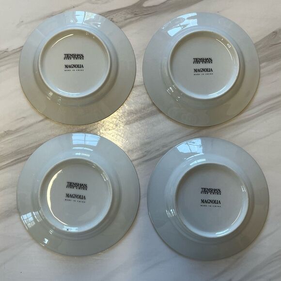 TIENSHAN Magnolia Fine China Set of 4 Tea Plates - Picture 2 of 3